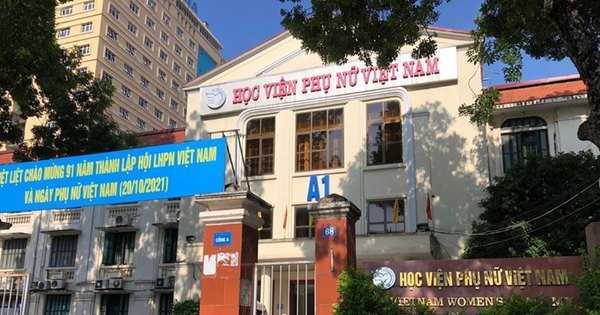 Logo học viện phụ nữ việt nam AI hiện đại