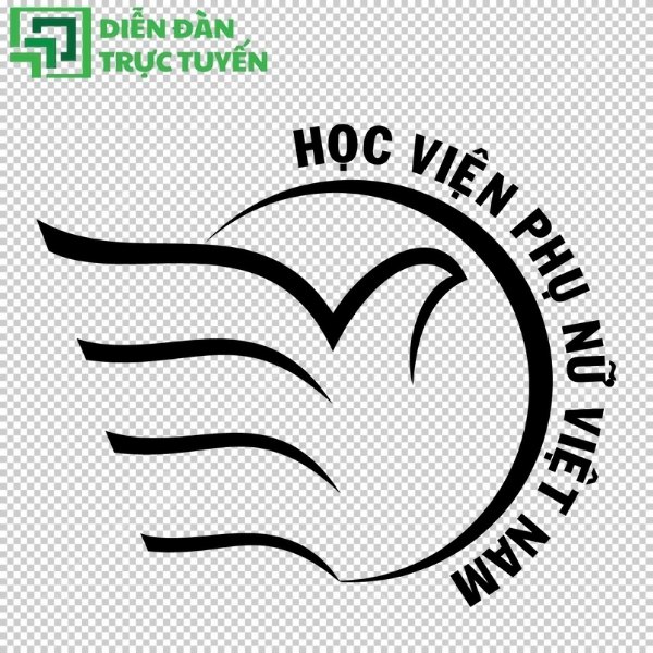 Mẫu logo học viện phụ nữ việt nam EPS