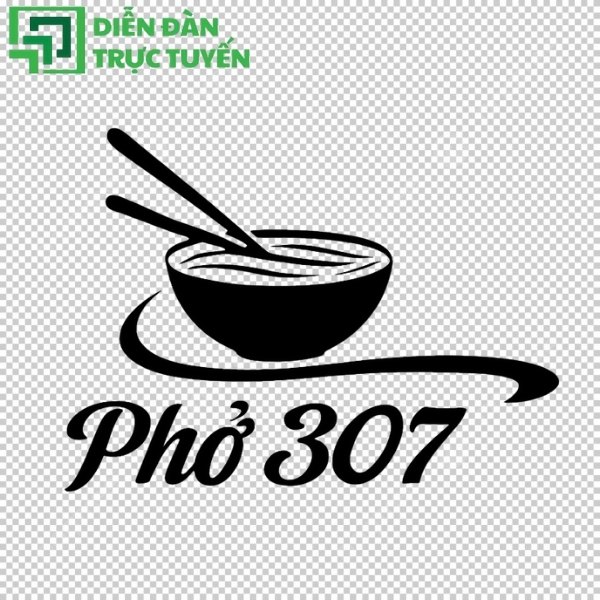 Logo quán phở vector
