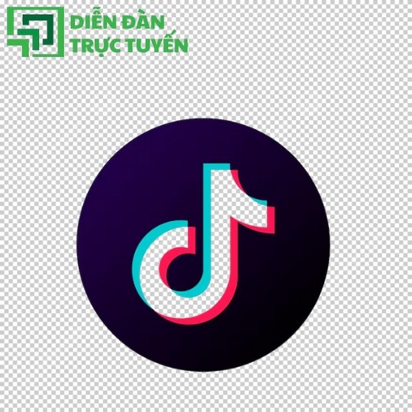 Mẫu logo TikTok vector màu chính thức