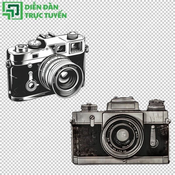 Mẫu máy ảnh tối giản dành cho thiết kế