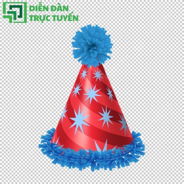 Mũ sinh nhật vector PNG sắc nét dành cho designer