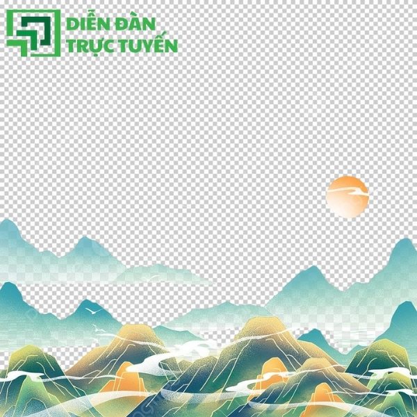 Hình núi vector lý tưởng cho banner thiên nhiên