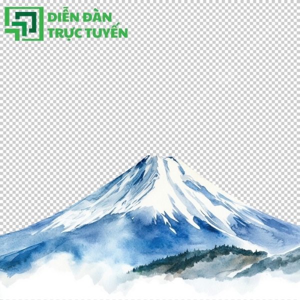 Mountain vector – điểm nhấn cực chất trong layout