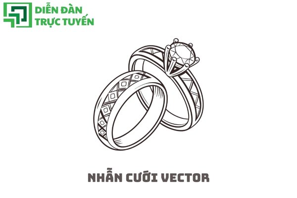 Nhẫn cưới vector
