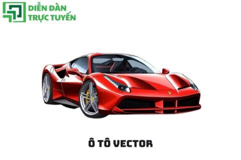 Ô tô vector phong cách minimalist line art