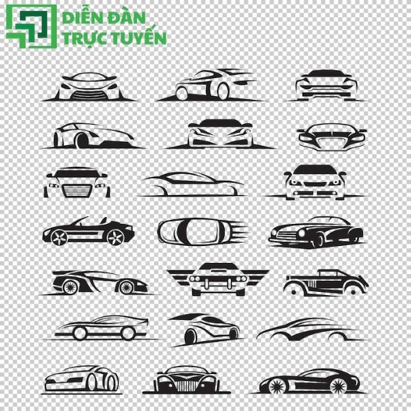 Bộ vector xe hơi đơn giản – ý tưởng sáng tạo không giới hạn