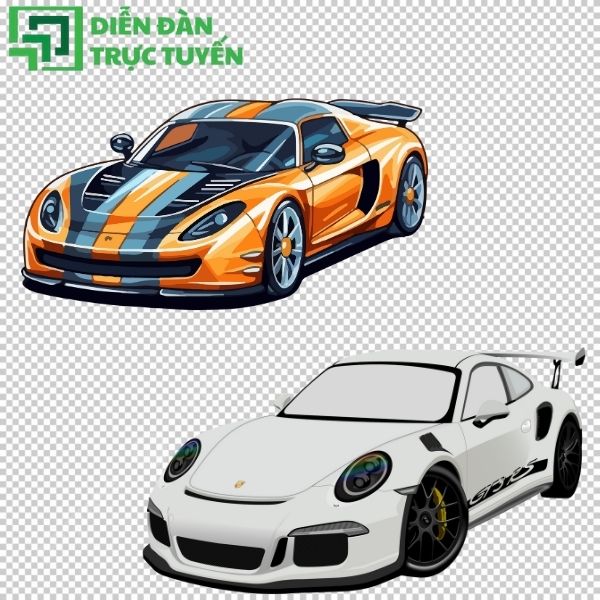 Vector xe hơi thể thao tốc độ