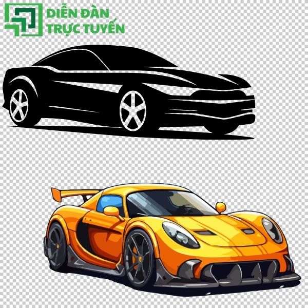 Ô tô vector isometric 3D