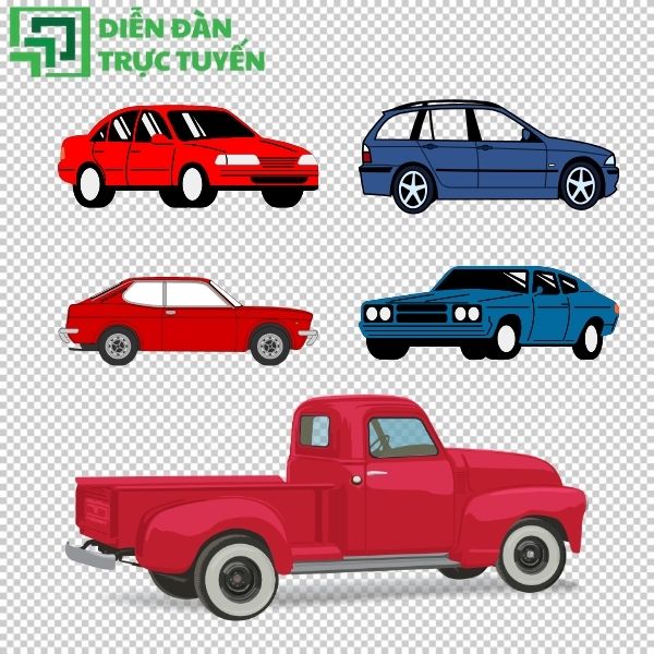 Car vector đa dạng phong cách, dễ chỉnh sửa nhanh chóng