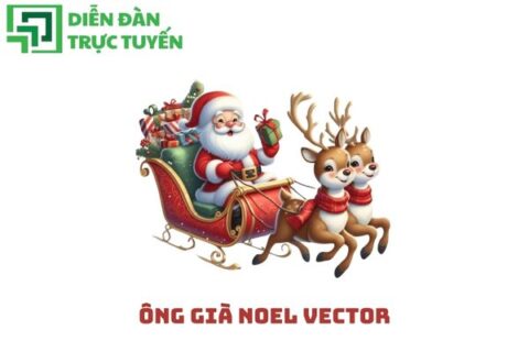Ông già Noel vector đẹp, sắc nét cho thiết kế Giáng Sinh