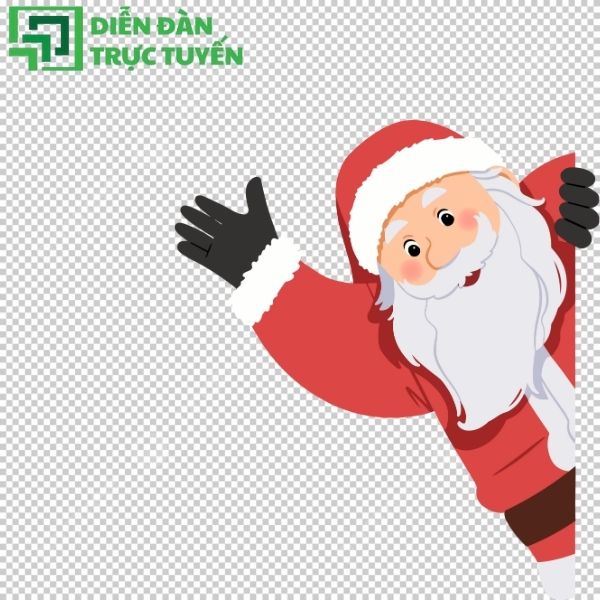 Vector ông già Noel pose dáng độc đáo cho thiết kế sáng tạo