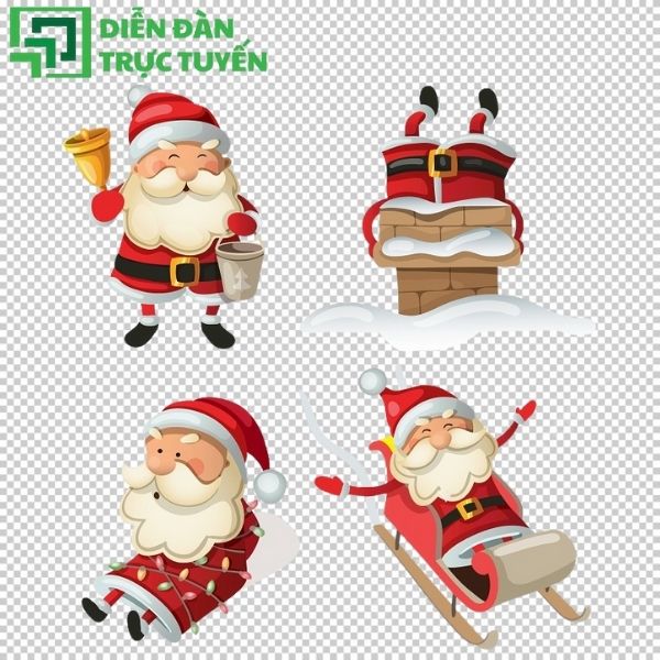 Vector Ông già Noel HD – phù hợp mọi dự án sáng tạo