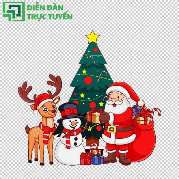 Hình ông già Noel vector miễn phí – chuẩn chất lượng in