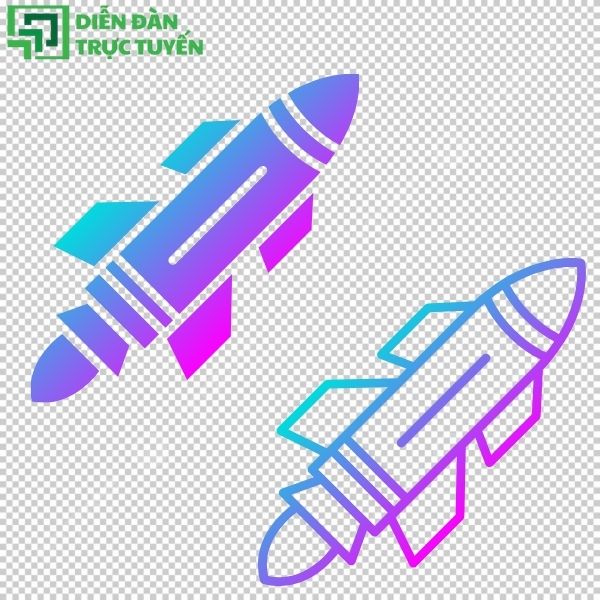 Rocket vector đơn giản – dễ chỉnh sửa