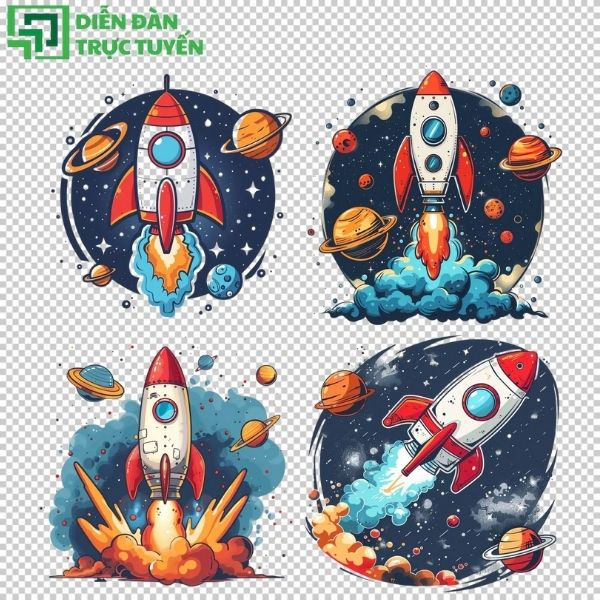 Hình tên lửa EPS – nét mịn, siêu chuẩn