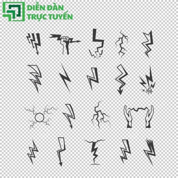 Tải miễn phí tia sét vector PNG, AI, EPS