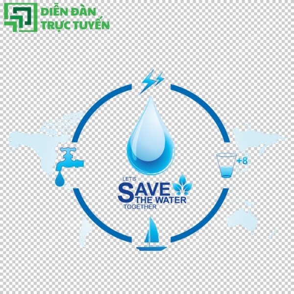 Hình ảnh tiết kiệm nước vector dành cho dự án môi trường xanh