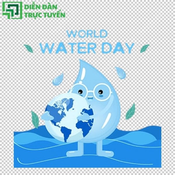 Vector tiết kiệm nước dễ thương