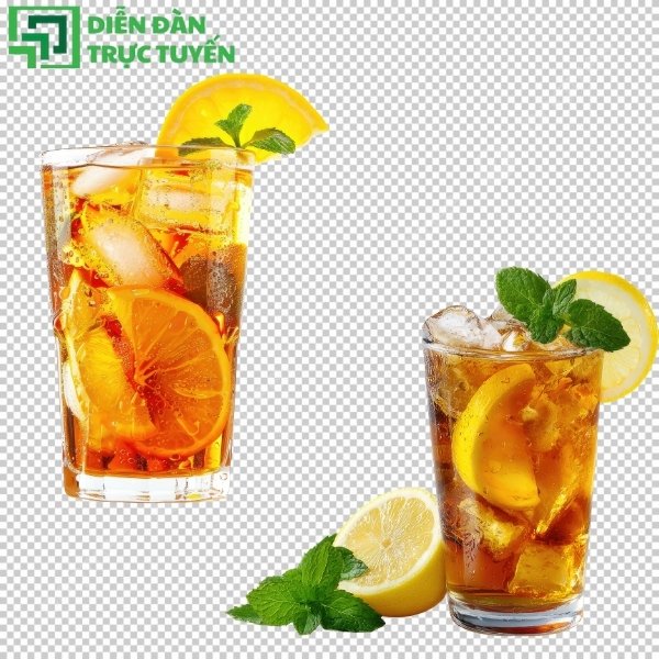 Trà chanh vector PNG cơ bản