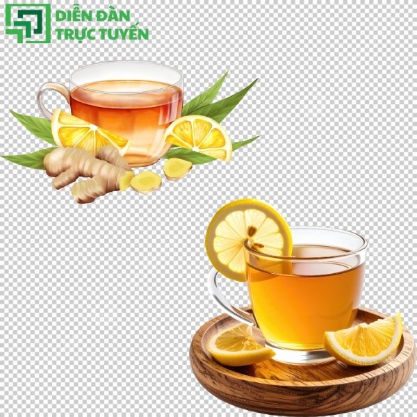 Trà chanh vector SVG responsive