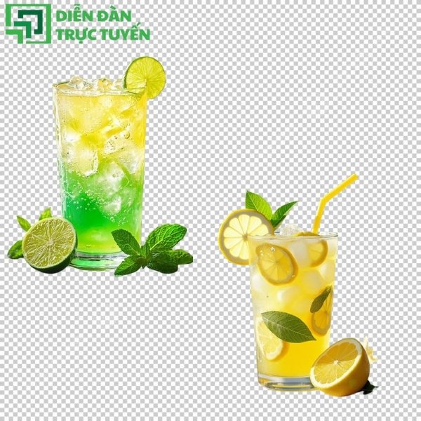 Tải ngay vector trà chanh tách nền miễn phí