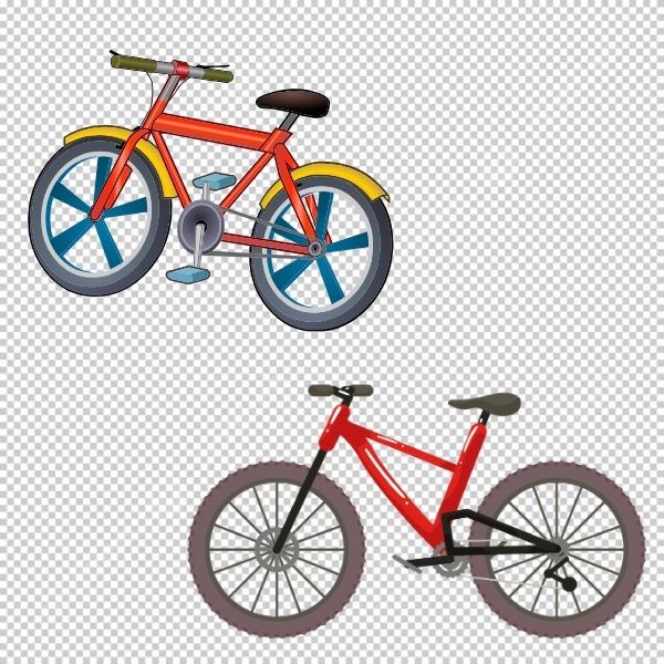 Điểm nhấn nhẹ nhàng với mẫu xe đạp vector đẹp