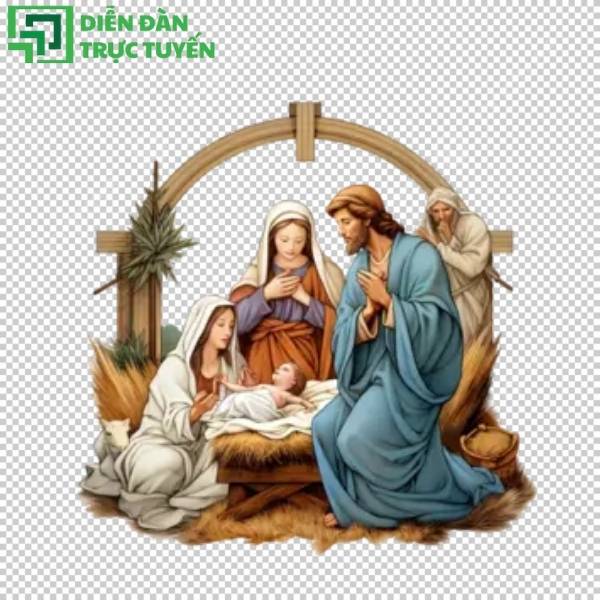 Vector chúa giáng sinh