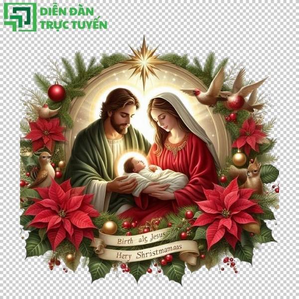 Chúa giáng sinh vector PNG