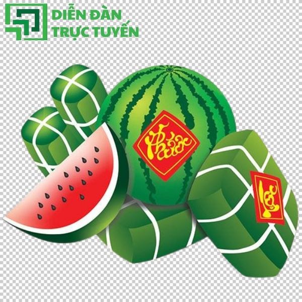 Vector dưa hấu đơn giản, sắc nét