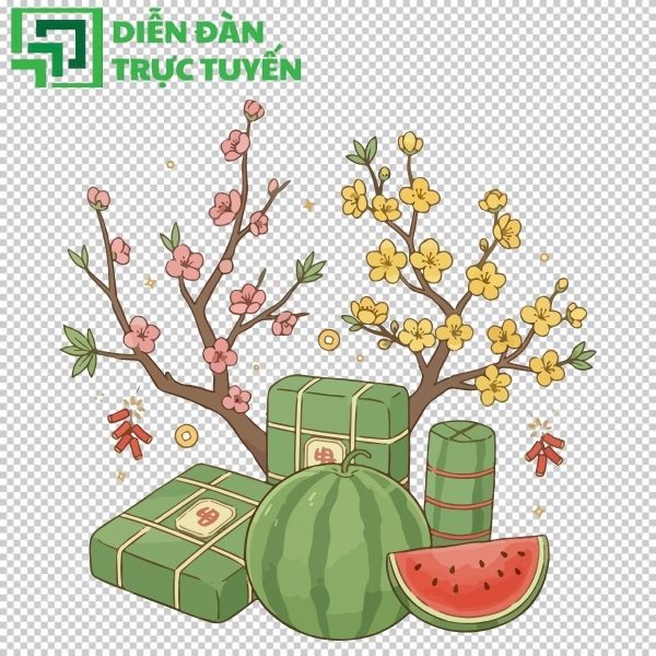 Hình trái dưa hấu vector đẹp