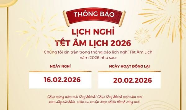 Tải miễn phí file thông báo nghỉ tết 2026 vector