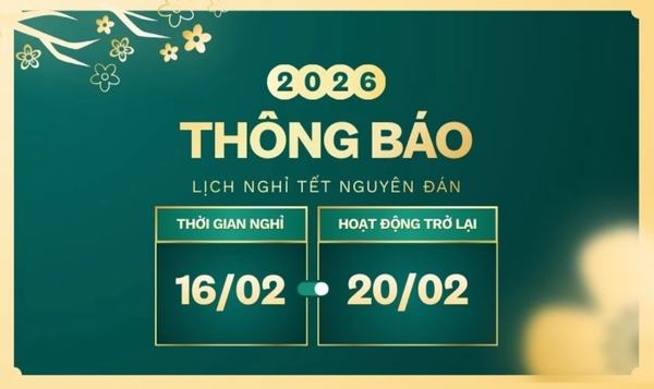 Mẫu file thông báo nghỉ tết 2026 vector đẹp, miễn phí