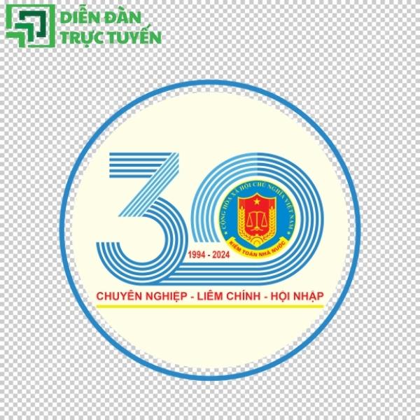 Logo kỉ niệm 30 năm thành lập kiểm toán nhà nước