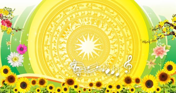 Background hoa hướng dương vector rực rỡ, tải về miễn phí cho mọi thiết kế