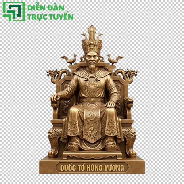 Tượng vua hùng PNG