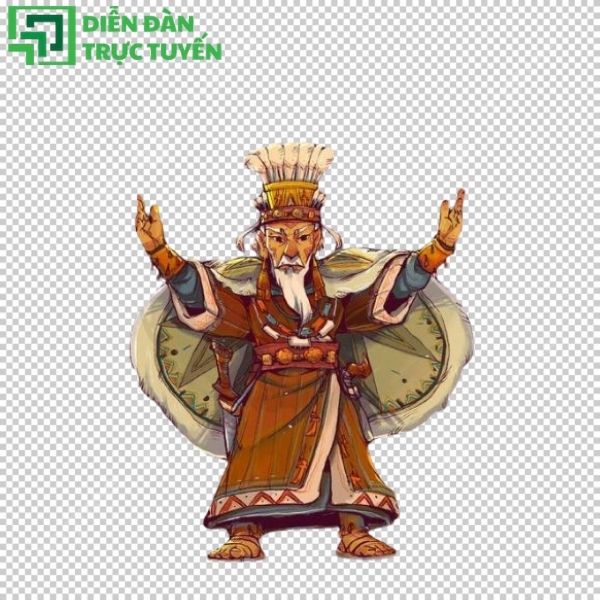 Hình ảnh Vua Hùng vector trang trọng, phù hợp poster và banner