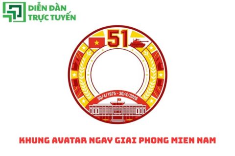 Khung avatar 51 năm ngày giải phóng miền nam