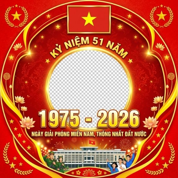 Khung avatar 30/4 vector – tải free