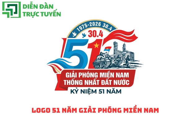 Logo 51 năm giải phóng miền nam