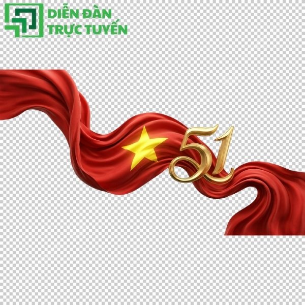 Logo 51 năm giải phóng miền nam thống nhất đắt nước