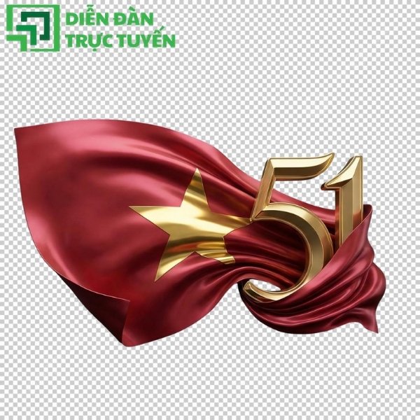 Biểu tương lá cờ việt nam kết hợp 51 năm giải phòng miền nam