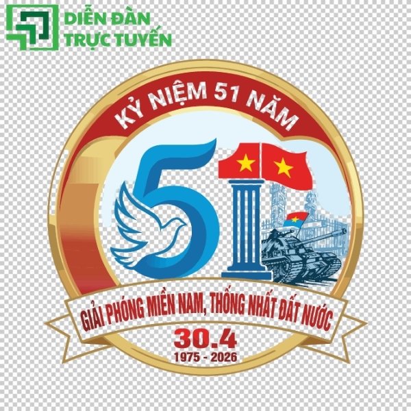 Logo kỷ niệm 30/4 năm 2026