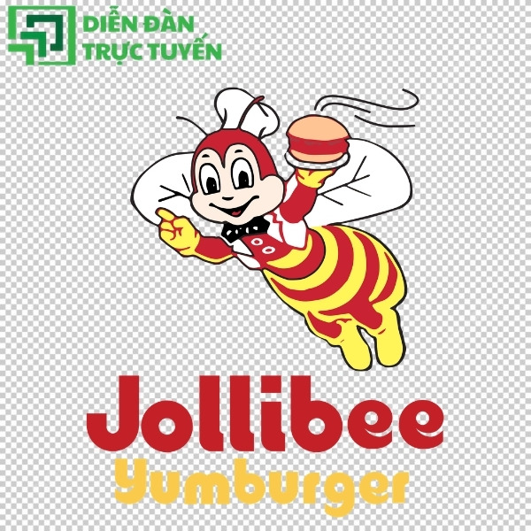 Hình logo Jollibee vector chuẩn chất lượng cao miễn phí